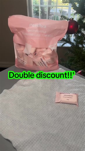 Compressed disposable towels!!! take on the go wet when you need them durable and thick grab them up before they're gone! ##tiktokshopholidayhaul