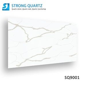 [Hot Item] Quartz Surface/Engineered Stone/Artificial Stone Calacatta White for Wall Tile Bar Top