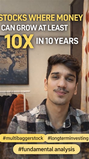 Vipul Bhardwaj | Finance & Beyond on Instagram: "Multibagger stock opportunity for long-term investors. Some stocks have the potential to grow many times over when backed by strong fundamentals, business growth, and patience. This is a research-based educational example, not investment advice. Long-term thinking matters more than short-term noise. #multibaggerstock #longterminvesting #stockmarketindia #fundamentalanalysis #wealthbuilding"