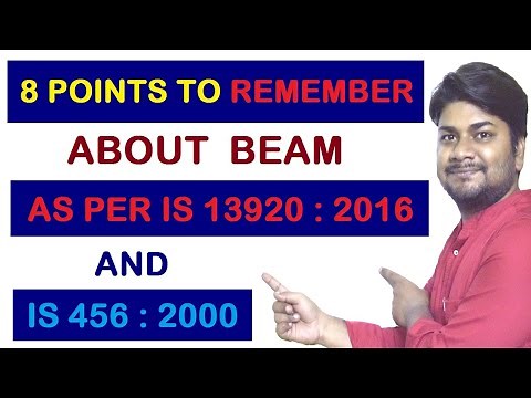 Top 8 Important Points to Remember about Beam from IS 13920:2016 and IS 456:2000 | Basic Knowledge