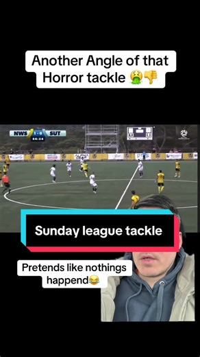 Another angle of that tackle in a Sunday league match in Australia #sundayleague #football #premierleague #fyp
