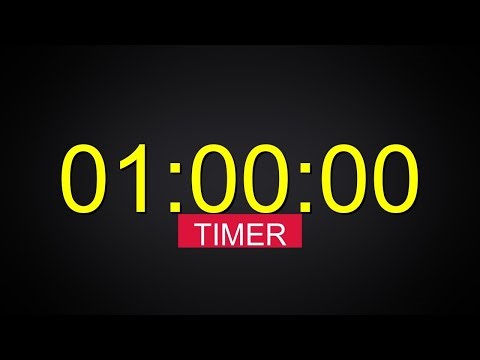 1 Hour Timer ⏳ Study, Focus & Sleep (Black Screen)