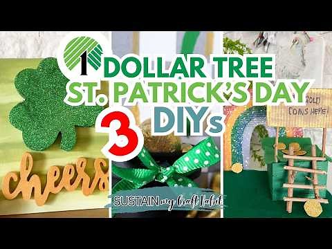 3 Easy Dollar Tree St. Patrick's Day DIY Ideas / Shamrock & Leprechaun Trap Crafts