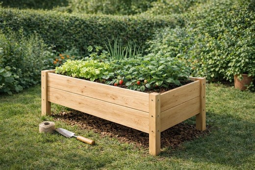 Raised Garden Bed PDF Plans | DIY Wooden Vegetable Planter Box Build Guide (digital Download) - Etsy Canada