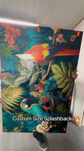 Every space is different, that’s why our glass splashbacks can be made to your measurements. Custom sized, beautifully printed, and crafted with care by 1stglassart. Simply input your size into our splashback listings and receive an immediate quotation. #glasssplashback #customsplashback #bespokeglass #kitchendesign #homeimprovement | 1stglassart