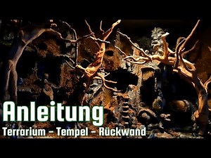 Anleitung - Terrarium Tempel Rückwand aus Hartschaum selber Bauen