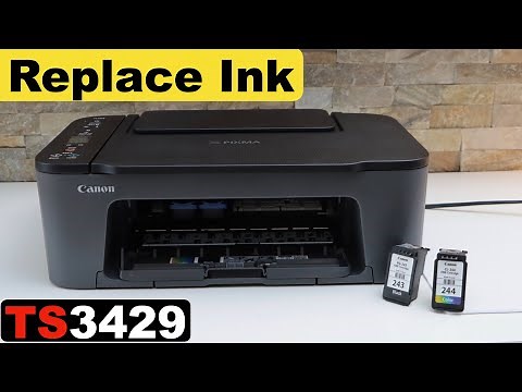 Canon Pixma TS3429 Ink Cartridge Replacement !!