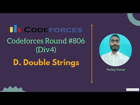 D. Double Strings || Codeforces round #806 (Div 4) || Codeforces
