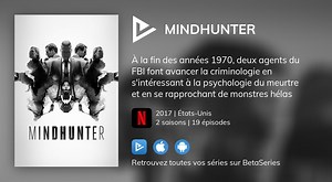 Vidéo : Voir la série MINDHUNTER en streaming légal complet