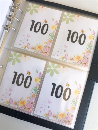 100 Envelopes Savings Challenge: A5 Spring Theme Binder - Etsy
