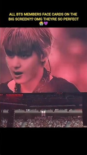 ALL BTS MEMBERS FACE CARDS ON THE BIG SCREEN😍 Madrid Concert D1💜🇪🇦