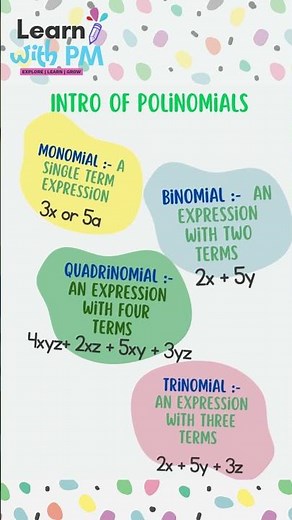Let’s Explore Polynomials The Language of Algebra