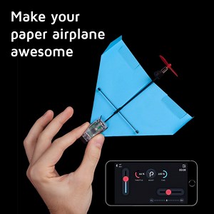 24 reactions · 7 comments | Mixing old school paper charm with new tech, this plane is controlled via Bluetooth and has a range of 180 feet. You can even steer it using the phone app. | PowerUp | Facebook
