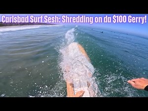 $100 Costco Board Rips Carlsbad Waves! 🏄‍♂️ Glassy Surf Adventure