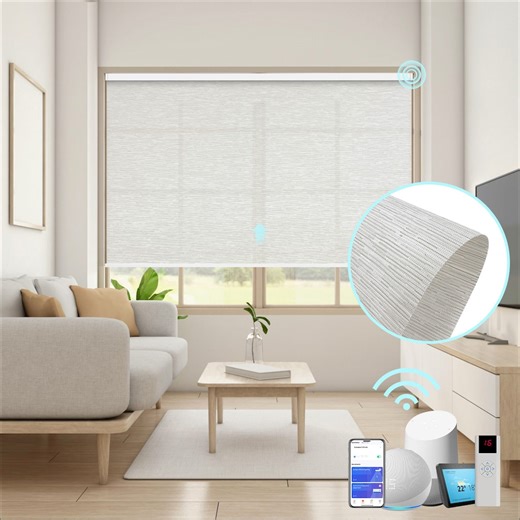 Remote Controlled Roller Shades: Cordless Zigbee Automatic Blinds - Etsy