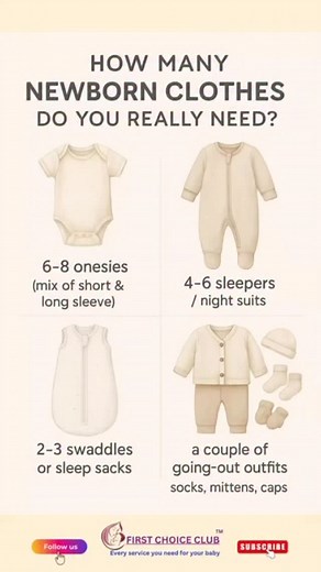 4.6K views · 346 reactions | How many newborn clothes do you actually need? | First Choice Club | Facebook