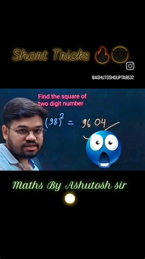 find the square of two digit numbers || Short tricks 🔥😎 || maths tricks 🔥 #maths #mathstricks