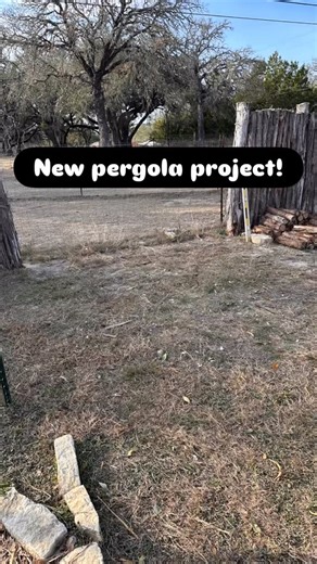 Imagine a covered pergola in the garden area! We had the 9x9 cement slab poured by Munson Construction and could not be happier with the results! Follow along while the C&C touch is put on during the next few months. #cccollectible #cccollectiblecreations #littletexashillcountryranch #texashillcountry #garden #gardendesignideas #inmygardentoday | C&C Collectible Creations