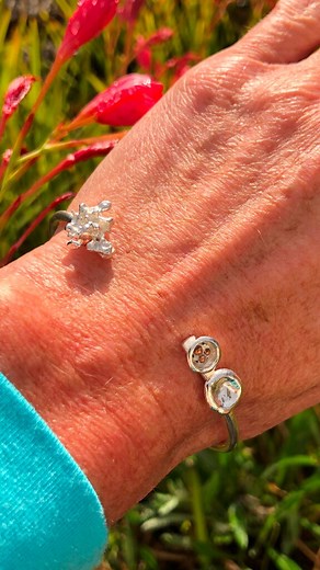 Do you know the secret to putting on a silver cuff bangle? It’s something people struggle with when they try my bangles on so I thought I’d do a quick video to show you two different ways. I’m not even going to try to explain the “how to” in words here, so please just watch the video and give it a go if you have a cuff bangle. And if you know a third way to do this, please let us all know! It’s never a good idea to squeeze your bangle together and open it again, as over time the silver will beco