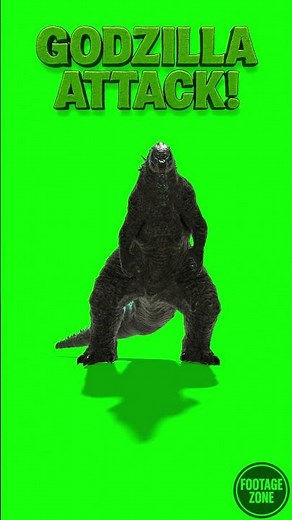 Godzilla - Green Screen 4K #godzilla