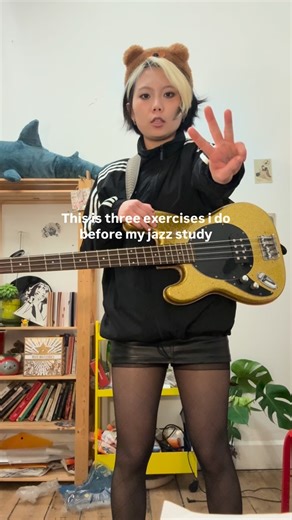 Ivy Guo on Instagram: "Comment ‘Exercise’ for the pdf !! This routine was given by the best bass teacher ever @lb_bass_ Here’s the exercise explanation: Everyday Exercises Adam Nitti Double Time Exercise • Start metronome at 60 BPM • Play the following notes in 8th notes • | G# A B C# B A G# A | B C# D E D C# B A | • Repeat this 2-bar pattern three times • Then repeat the same set of notes twice more but in 16th notes this time, thus completing the full 8-bar pattern • Only once completely comfo