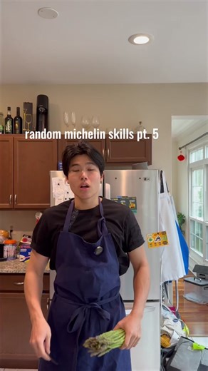 spring is here! and with it we have been getting a ton of asparagus in the kitchen at Per Se and I just recently learned how to trim collared asparagus! really nice looking end result and good to practice some knife skills too! for those of you worrying about food waste, we save all the stalks for asparagus juice we use to flavor all sorts of sauces and soups, and if we don’t use it for that it would end up a part of our family meal! also wanted to address the fact that while it may seem unneces