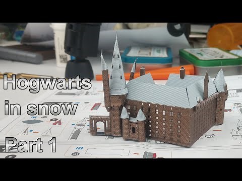 Premium Metal Earth Build - Hogwarts In Snow