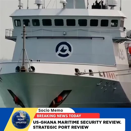 Socio Memo on Instagram: "​GHANA PORTS: US Coast Guard Review Concluded A strategic maritime security review of Ghana’s port ecosystem is finished. Strong confidence in current safety and inter-agency protocols. Tap for more. #SocioMemo #AI #WestAfrica #PortSecurity"