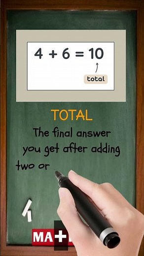 What is a Total in Math? | Math Dictionary | MATHalino123