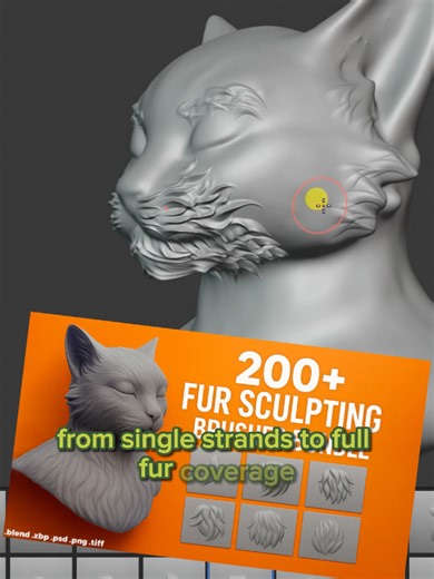 Fast & Realistic Fur Workflow in Blender and ZBrush