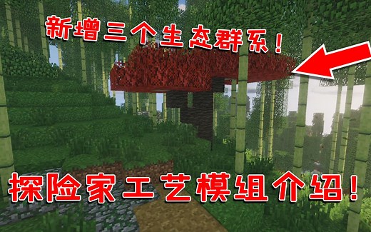 我的世界：在MC内加入三种生态群系！探险家工艺模组介绍！[番外篇240]