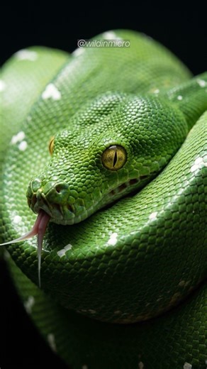 This Is What a Green Tree Python Actually Looks Like