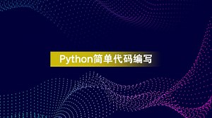 Python简单代码编写