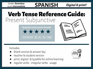 Spanish Present Subjunctive Booklet - el subjuntivo | Teaching Resources