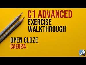 C1 Advanced Exam - Open Cloze Guided Correction | CAE024