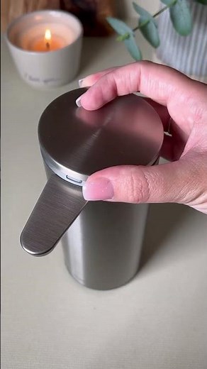 Restocking my sink with this new dish soap dispenser 🤩 ‪@simplehuman‬