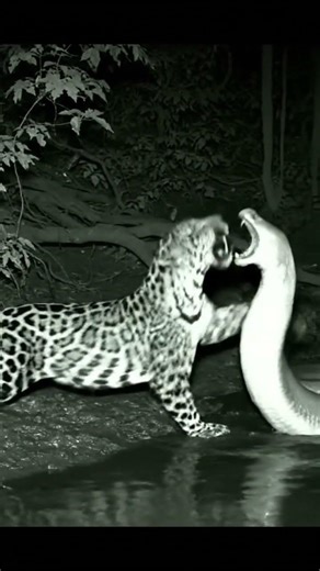 jaguar vs anaconda duelo animal cctv || #animals #shorts #jaguar #anaconda