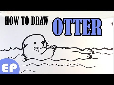 How to Draw an Otter (Cute) - Easy Pictures to Draw