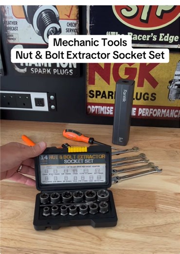 Mechanic Tools - Nut & Bolt Extractor Socket Set