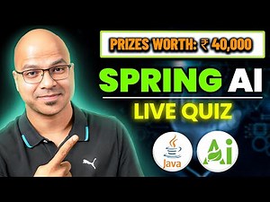 Spring AI Live Quiz with 40k worth prizes | 6 PM IST