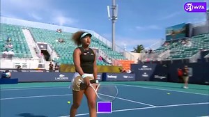 First quarterfinal in Miami ✨ Naomi Osaka 大坂なおみ extends her match winning streak to 23 with a straight-sets win over Mertens, 6-3, 6-3. | WTA