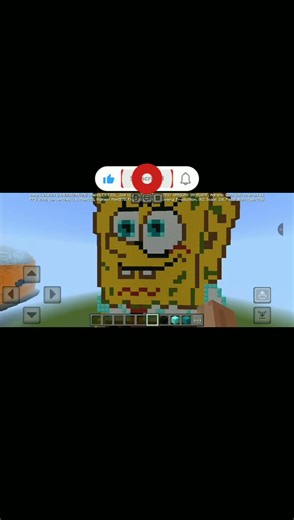 I made SpongeBob Pixel Art in Minecraft | #dream #minecraft