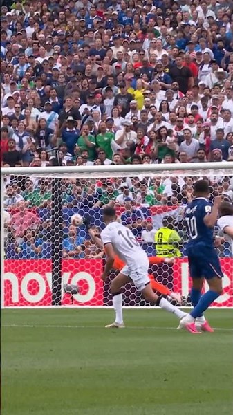 Mbappé opens the scoring for France against Iraq. #FIFAWorldCupOnYT
