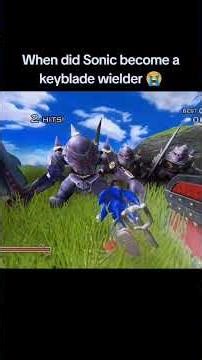 When did Sonic become a keyblade wielder 😭 #sonic #sonicthehedgehog #kingdomhearts #gaming