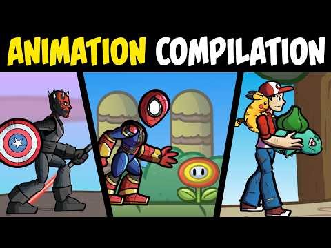 7 Animated Fights & Adventures (Includes: Green Lantern, Spider-man, Pokemon, & More!)