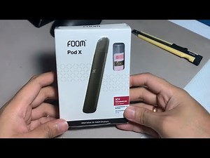 Unboxing Foom Pod X Bundling Liquid Foom 15ml Edition Absolute Black Color