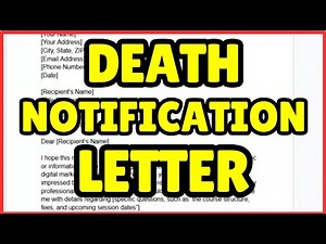How to Write a Respectful Death Notification Letter | Step-by-Step Guide