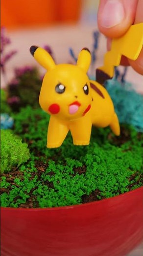 Watch How We Create a Pokéball Diorama with Pikachu Inside! #Shorts