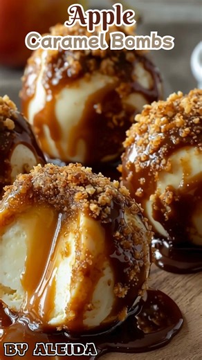 Apple Caramel Bombs Recipe: The Ultimate Gooey Dessert Explosion Ingredients For the filling 2 medium apples (Honeycrisp, Gala or Fuji work well), peeled, cored and diced (~2 cups) 2 tbsp unsalted butter 3 tbsp brown sugar (light or dark) 1 tsp ground cinnamon ½ tsp vanilla extract 1 tsp lemon juice 1 tsp cornstarch (optional — if apples are very juicy) For the bombs 1 can (8 oz / ~226 g) refrigerated crescent roll dough or refrigerated biscuit dough (buttermilk biscuits) 12 soft caramels (e.g.,