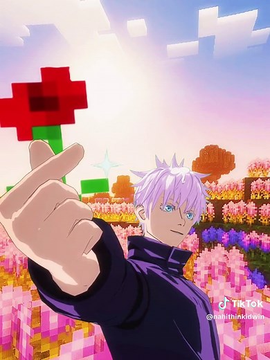 Gojo Satoru Inspo: Flower Skins in Fortnite and Minecraft